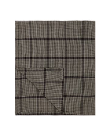 Mantel Pepita Check Cotton Linen 150x250 cm - Dark gray-beige - Lexington