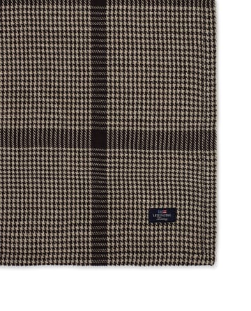 Mantel Pepita Check Cotton Linen 150x250 cm - Dark gray-beige - Lexington