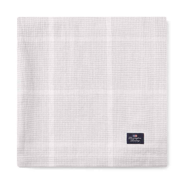 Mantel Pepita Check Cotton Linen 150x250 cm - White-light gray - Lexington