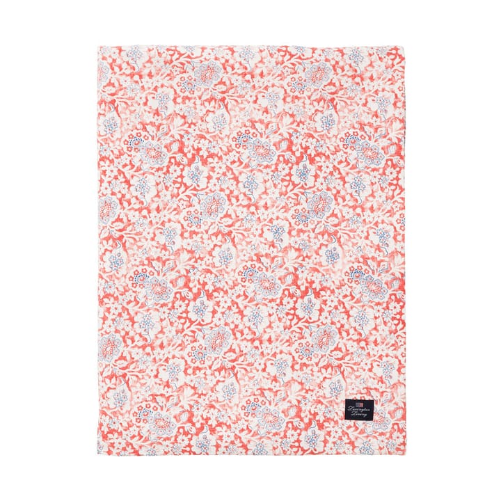 Mantel Printed Flowers Recycled Cotton 150x350 cm, Coral Lexington