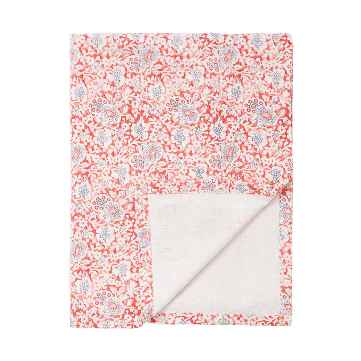 Mantel Printed Flowers Recycled Cotton 150x350 cm, Coral Lexington