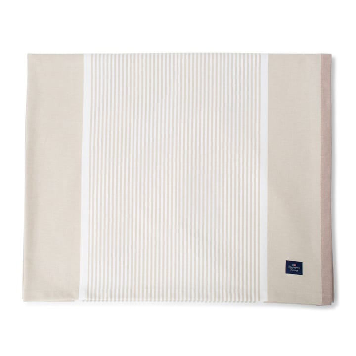 Mantel Striped Cotton Twill 150x250 cm - beige claro-multi - Lexington