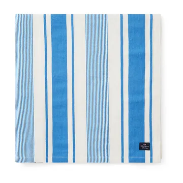 Mantel Striped Linen Cotton 150x250 cm - Azul-blanco - Lexington
