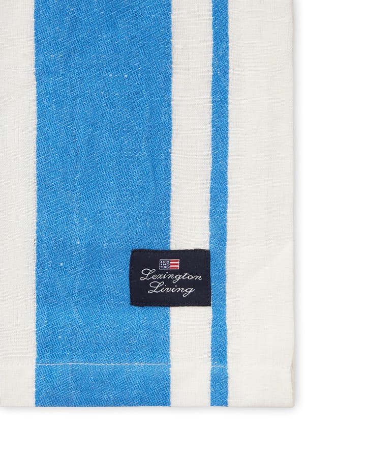 Mantel Striped Linen Cotton 150x250 cm, Azul-blanco Lexington