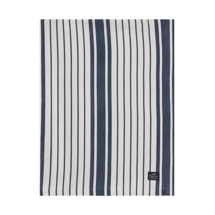 Mantel Striped Organic Cotton 150x350 cm - Navy - Lexington