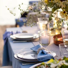 Mantel Washed Denim 150x250 cm | Lexington | Tienda online