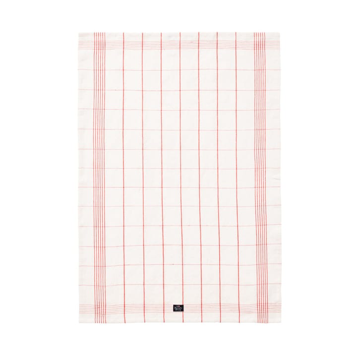 Paño de cocina Checked Linen/Cotton  50x70 cm - White-red - Lexington