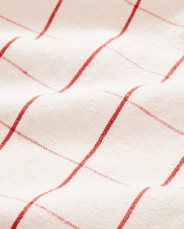 Paño de cocina Checked Linen/Cotton 50x70 cm - White-red - Lexington