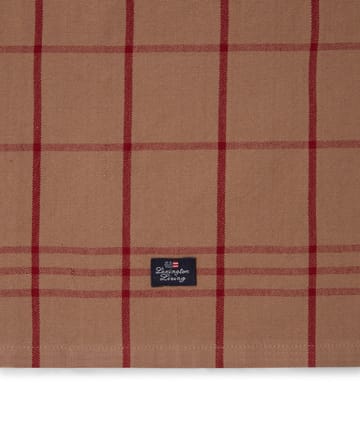 Paño de cocina Checked Organic Cotton Oxford 50x70 cm - Beige-red - Lexington