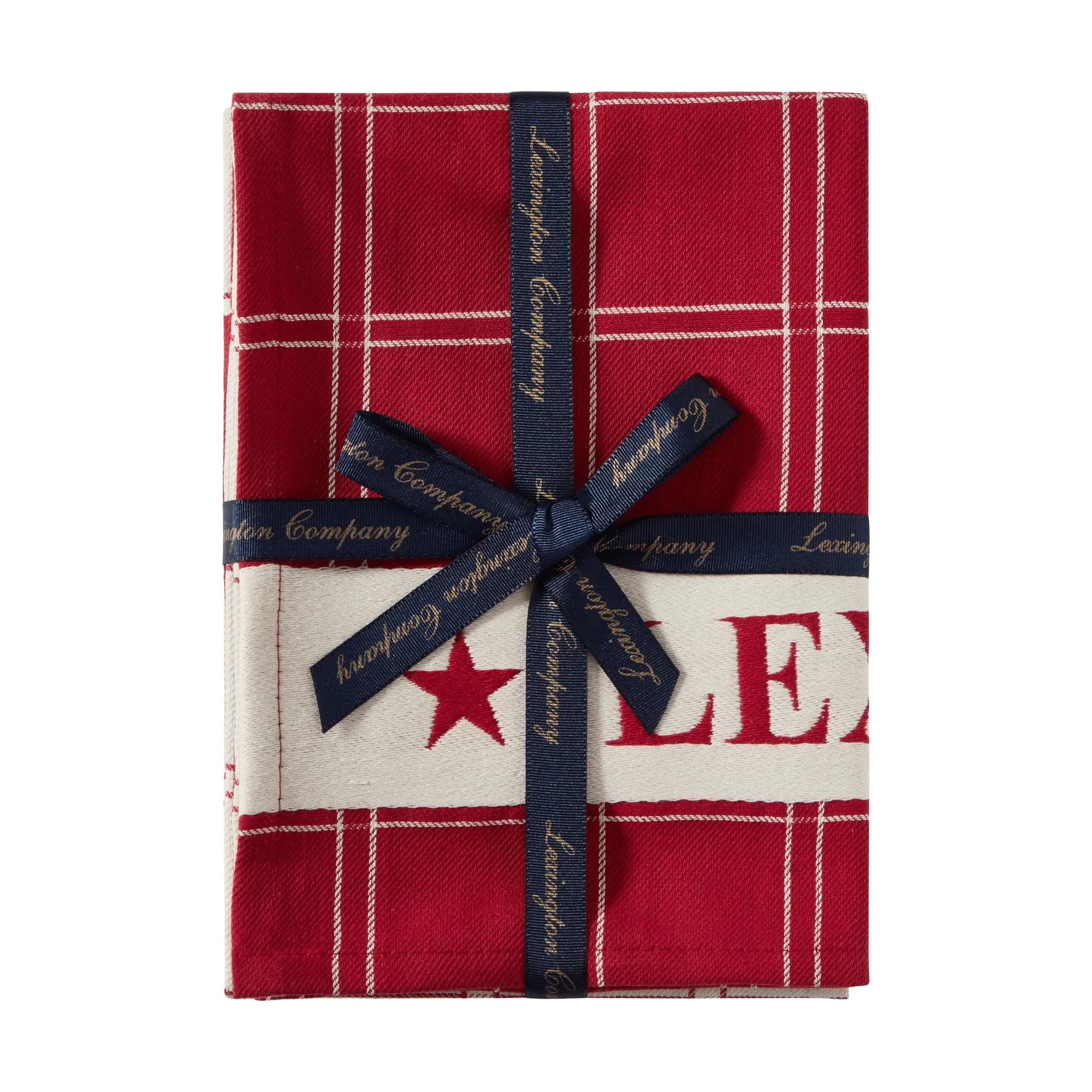 Paño de cocina de algodón tejido Jacquard , Red-white, 50x70 cm Lexington