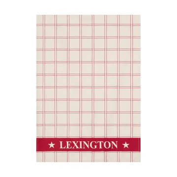 Paño de cocina de algodón tejido Jacquard  - Red-white, 50x70 cm - Lexington