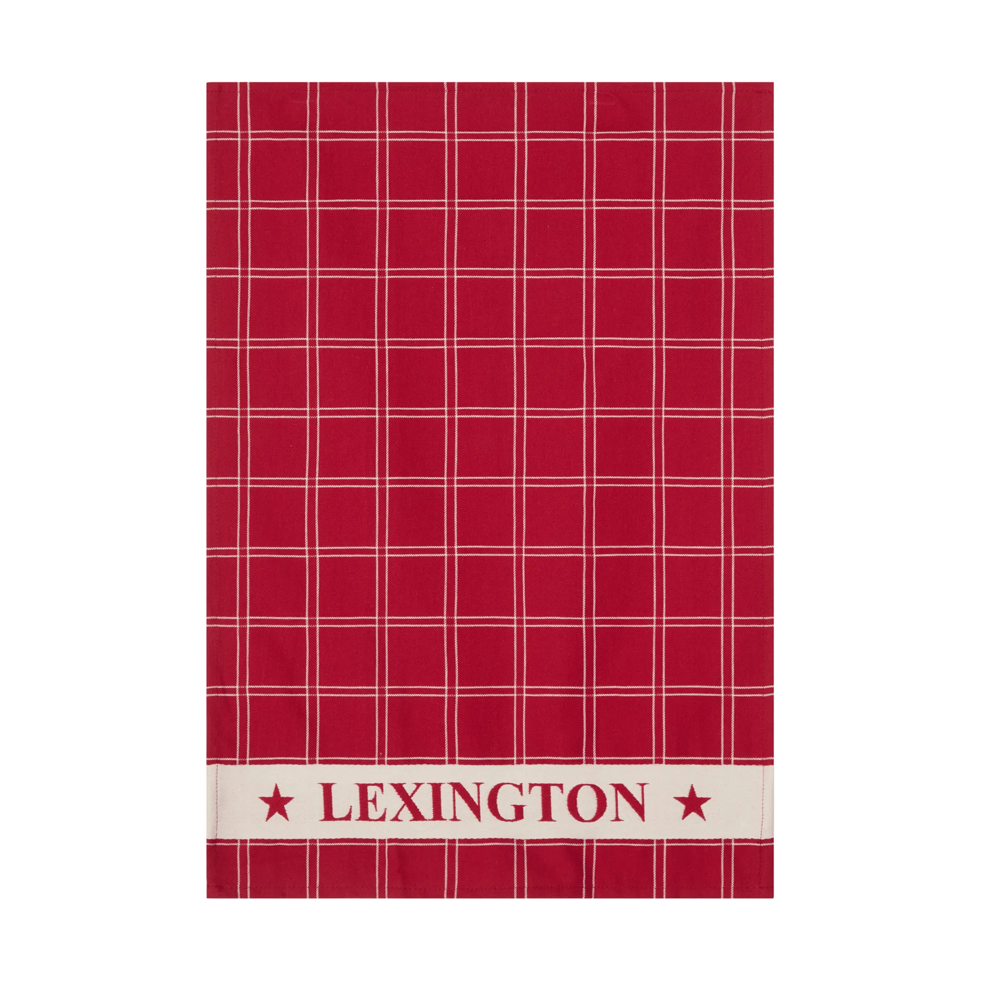 Paño de cocina de algodón tejido Jacquard , Red-white, 50x70 cm Lexington