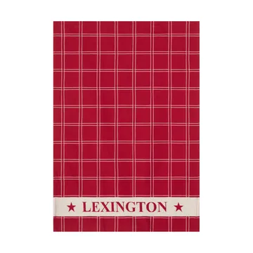 Paño de cocina de algodón tejido Jacquard  - Red-white, 50x70 cm - Lexington