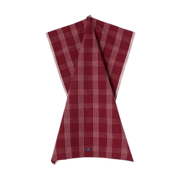 Paño de cocina de lino/algodón Checked 50x70 cm - Red-white - Lexington