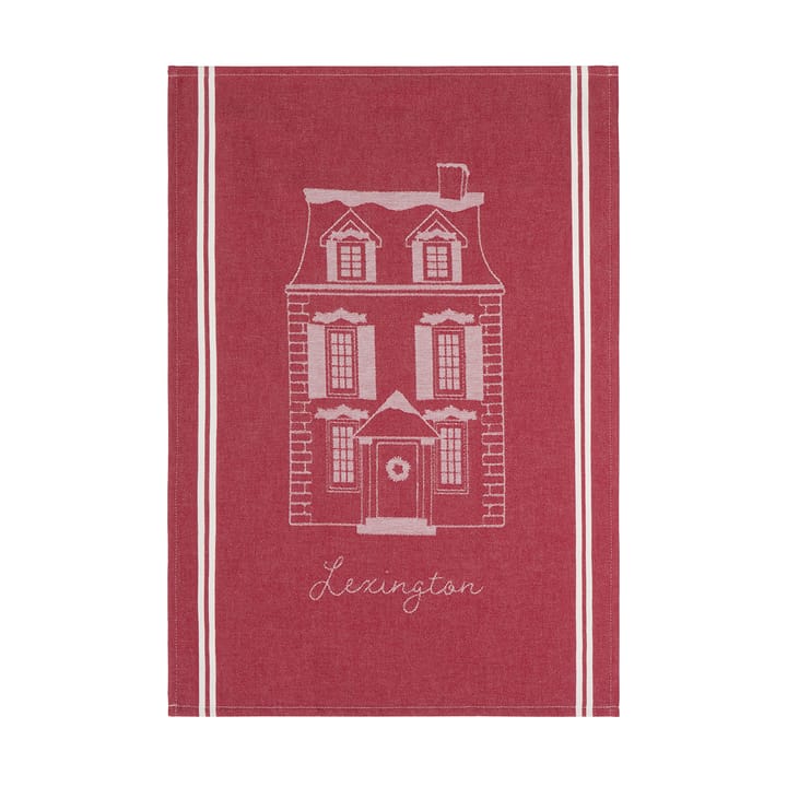 Paño de cocina House de algodón ecológico 50x70 cm - Red-white - Lexington