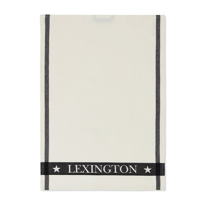 Paño de cocina Icons Cotton Waffle 50x70 cm, White-dark gray Lexington
