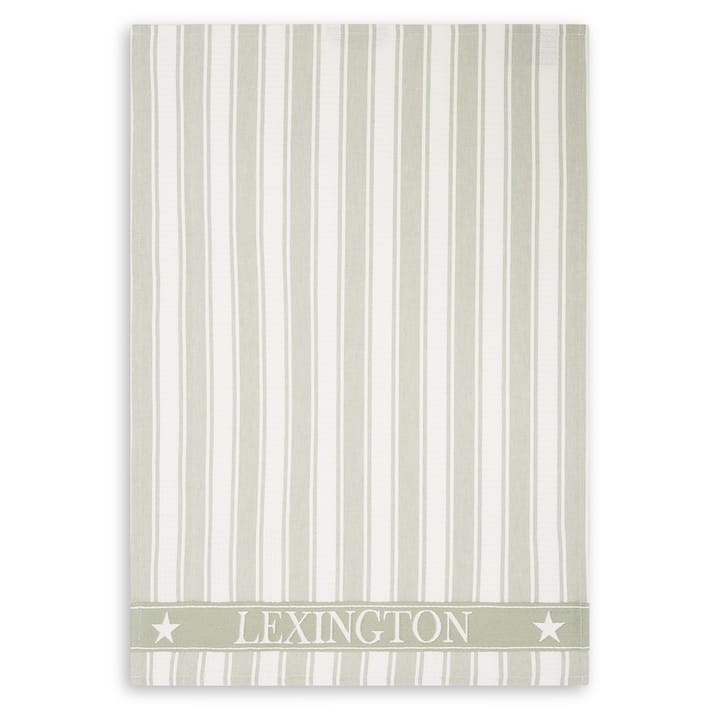 Paño de cocina Icons Waffle Striped 50x70 cm - Sage green-white - Lexington
