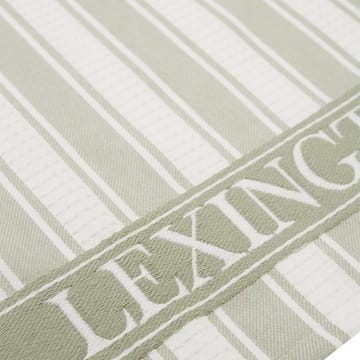 Paño de cocina Icons Waffle Striped 50x70 cm - Sage green-white - Lexington