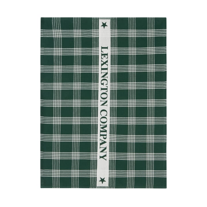 Paño de cocina Lexington de algodón ecológico 50x70 cm - Green-white - Lexington