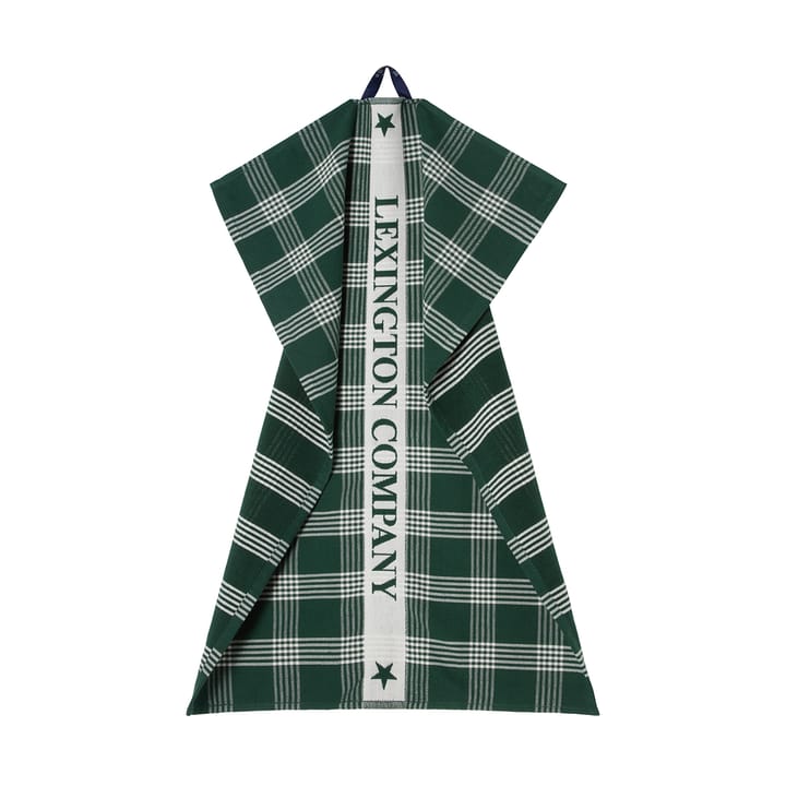 Paño de cocina Lexington de algodón ecológico 50x70 cm, Green-white Lexington