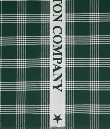 Paño de cocina Lexington de algodón ecológico 50x70 cm - Green-white - Lexington