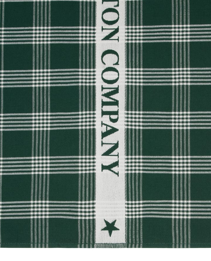 Paño de cocina Lexington de algodón ecológico 50x70 cm, Green-white Lexington