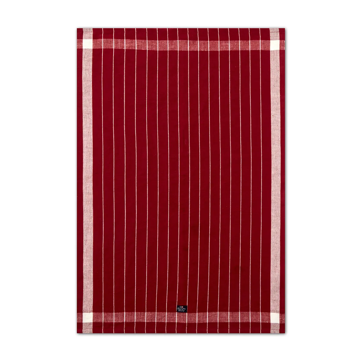 Paño de cocina Linen Cotton Striped 50x70 cm, Rojo-blanco Lexington