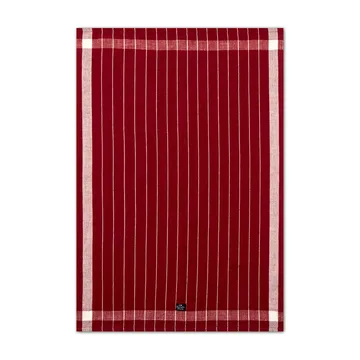 Paño de cocina Linen Cotton Striped 50x70 cm - Rojo-blanco - Lexington