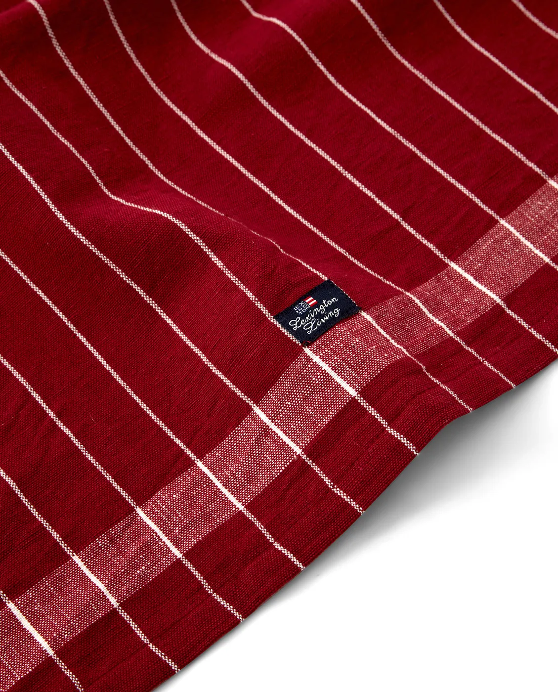 Paño de cocina Linen Cotton Striped 50x70 cm, Rojo-blanco Lexington