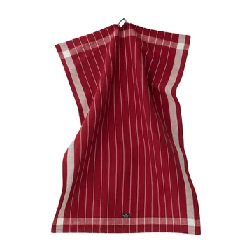 Paño de cocina Linen Cotton Striped 50x70 cm - Rojo-blanco - Lexington