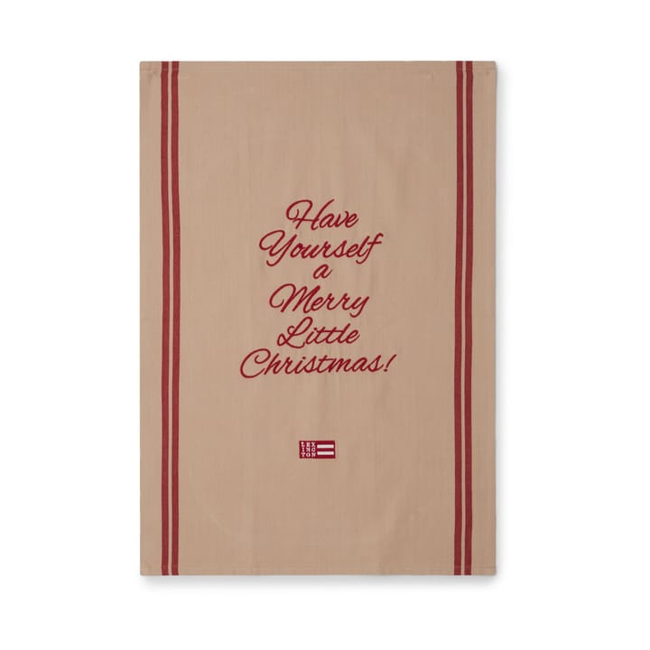 Paño de cocina Merry Little Organic Cotton 50x70 cm - Beige-red - Lexington