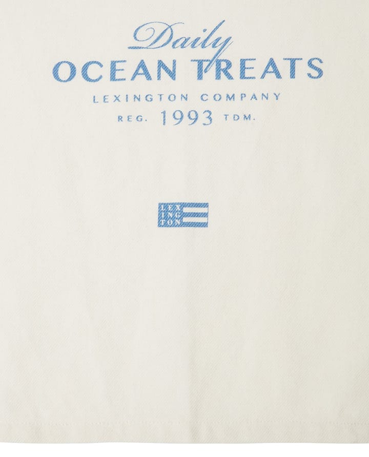 Paño de cocina Ocean treats printed Cotton 50x70 cm - White - Lexington