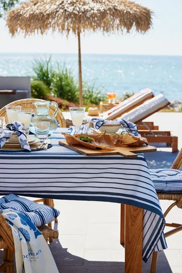 Paño de cocina Ocean treats printed Cotton 50x70 cm - White - Lexington