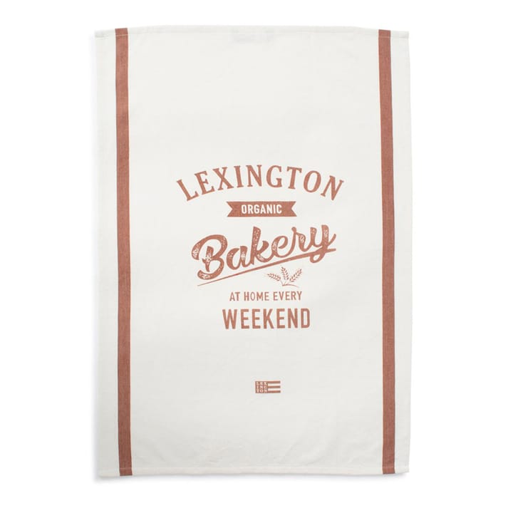 Paño de cocina Printed Cotton Twill 50x70 cm - Off white-marrón - Lexington