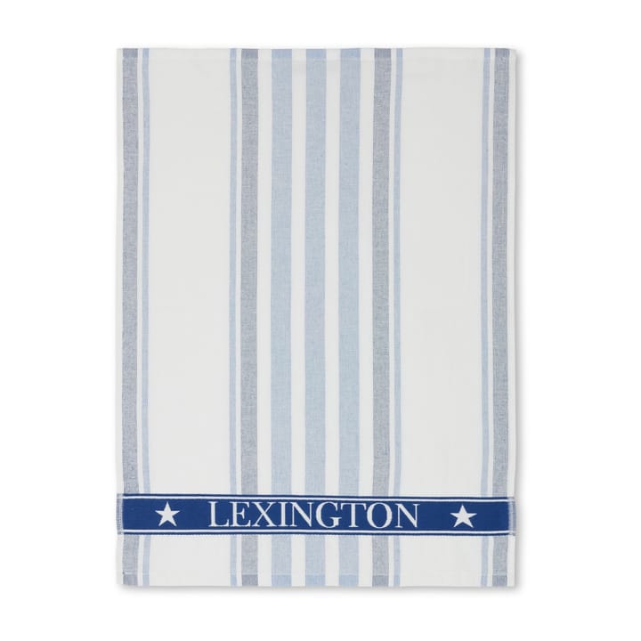 Paño de cocina Striped Cotton Terry 50x70 cm, White-blue Lexington