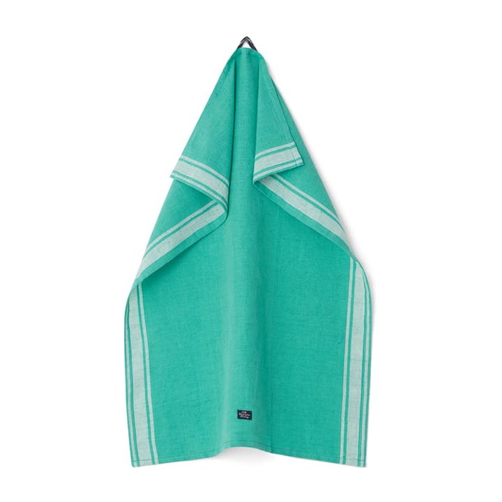 Paño de cocina Striped Linen Cotton 50x70 cm, Verde-blanco Lexington