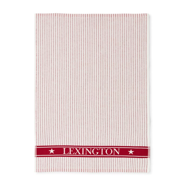 Paño de cocina Striped Organic Cotton Terry 50x70 cm - Red-white - Lexington