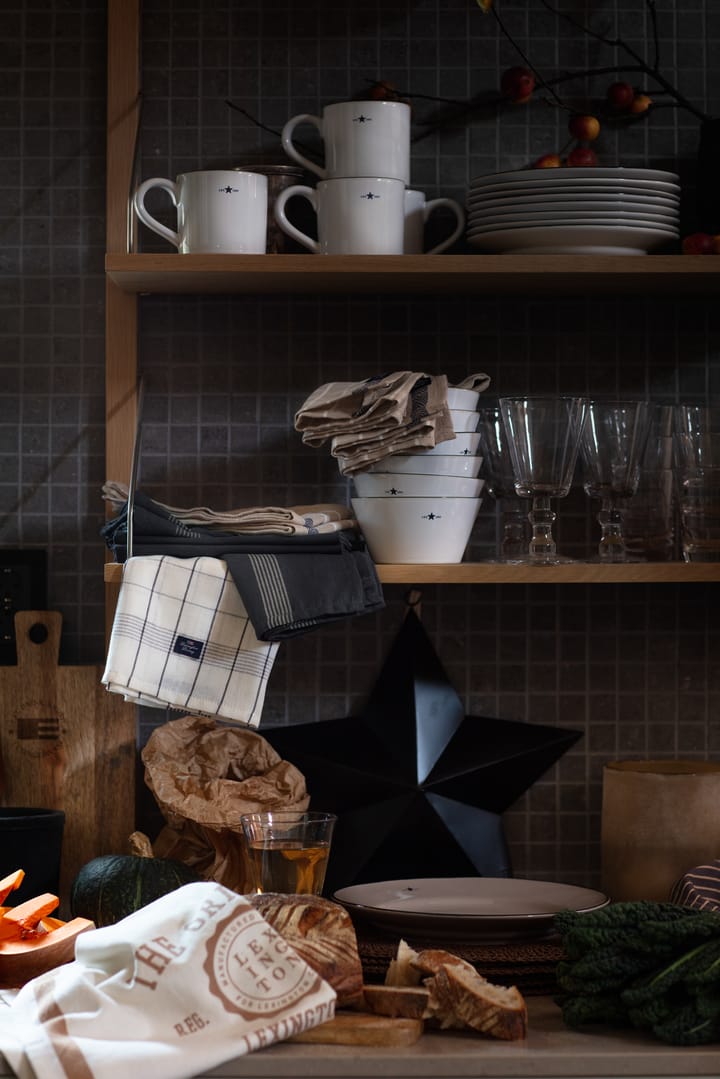 Paño de cocina The Original Cotton Twill 50x70 cm - Off White-brown - Lexington