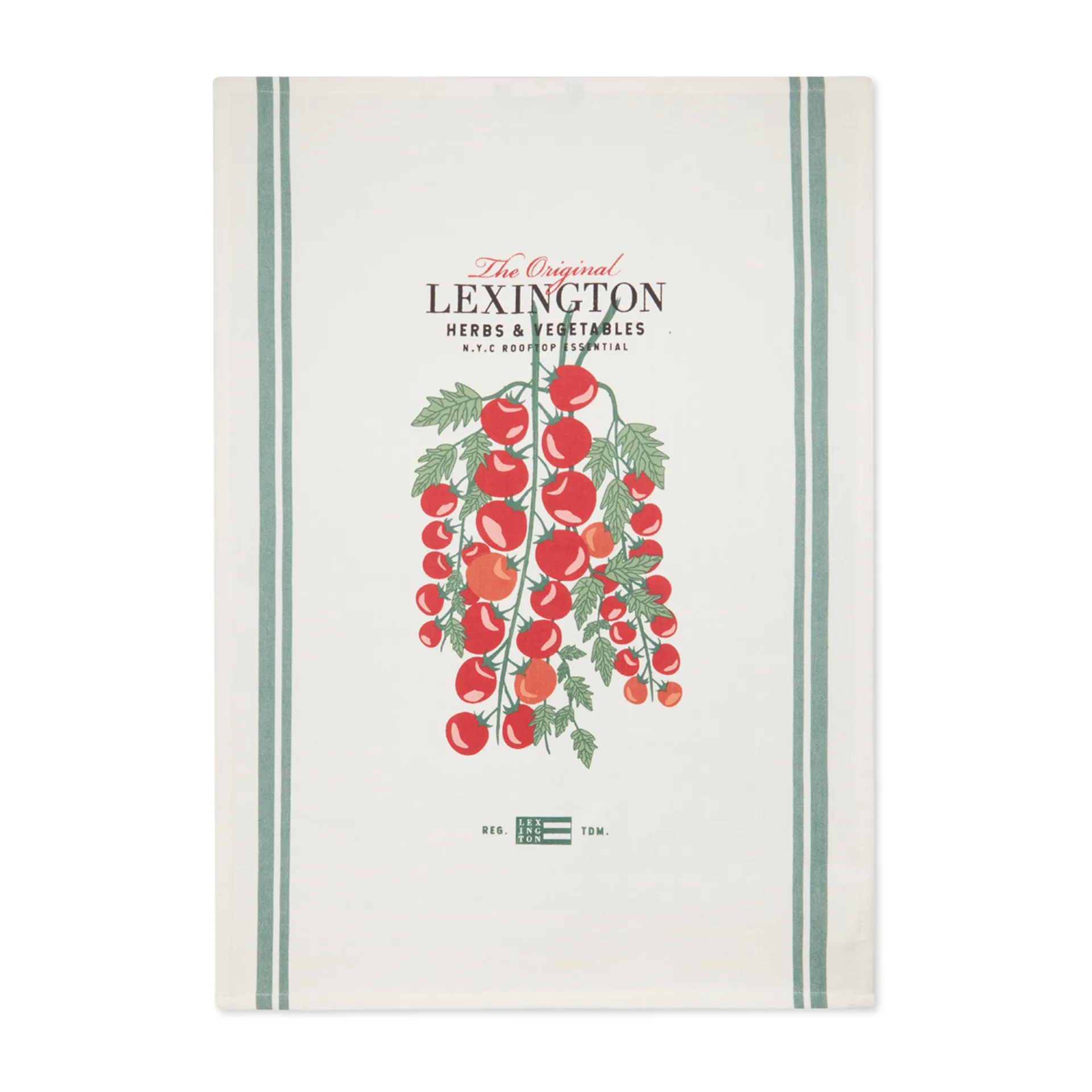 Paño de cocina Tomato 50x70 cm, blanco-rojo Lexington