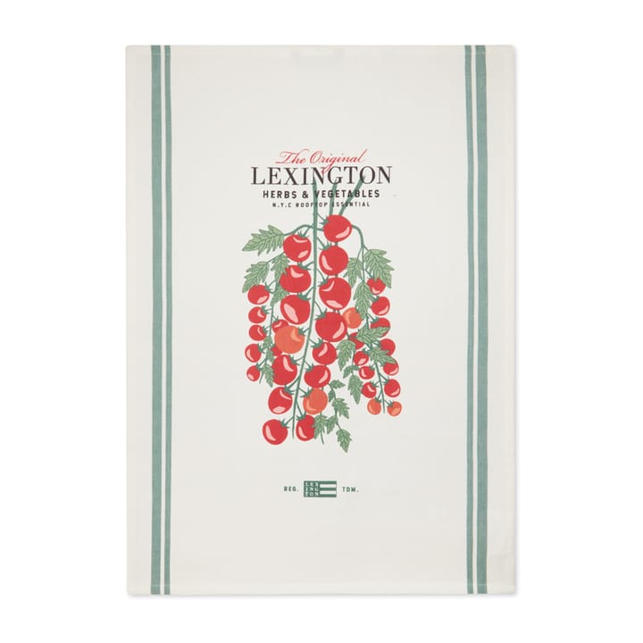 Paño de cocina Tomato 50x70 cm, blanco-rojo Lexington