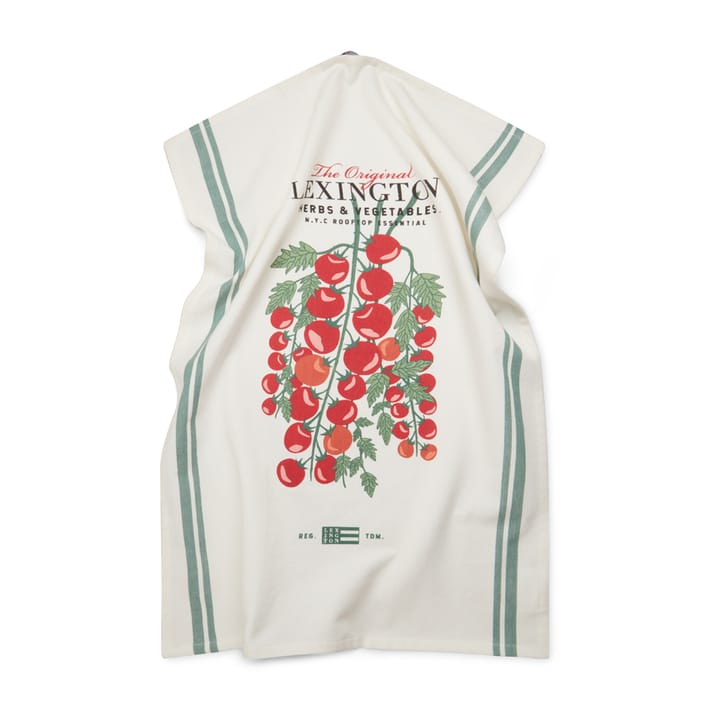 Paño de cocina Tomato 50x70 cm, blanco-rojo Lexington