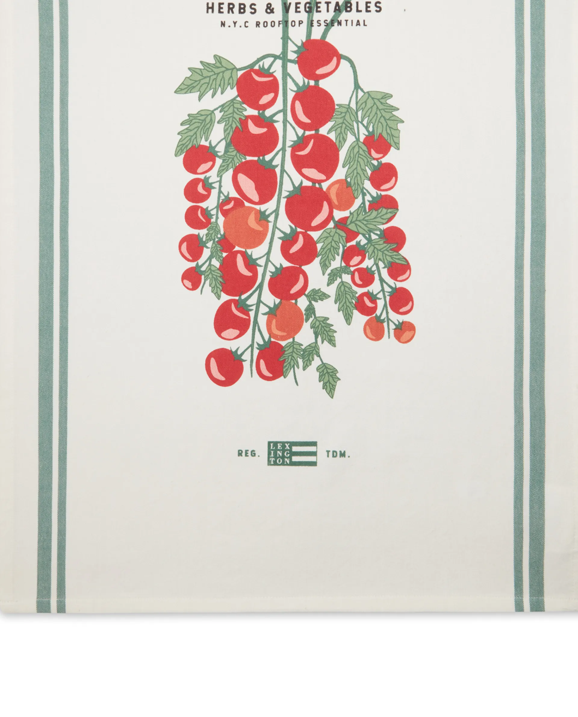 Paño de cocina Tomato 50x70 cm, blanco-rojo Lexington