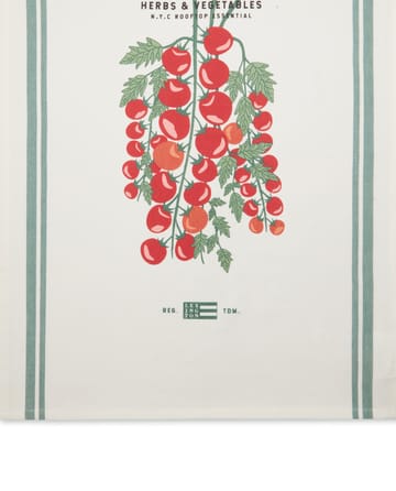 Paño de cocina Tomato 50x70 cm - blanco-rojo - Lexington