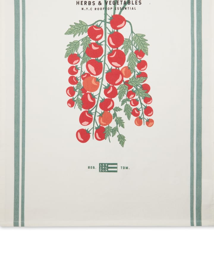Paño de cocina Tomato 50x70 cm, blanco-rojo Lexington