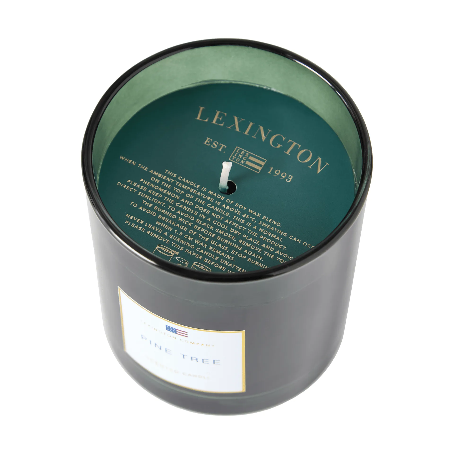 Pine Tree Scented Candle, Vela aromática Pine Tree Lexington