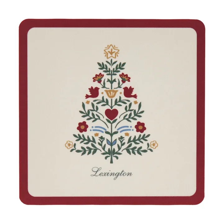 Posavasos laminados Lexington - Red-light beige, 9x9 cm, 4-pack - Lexington