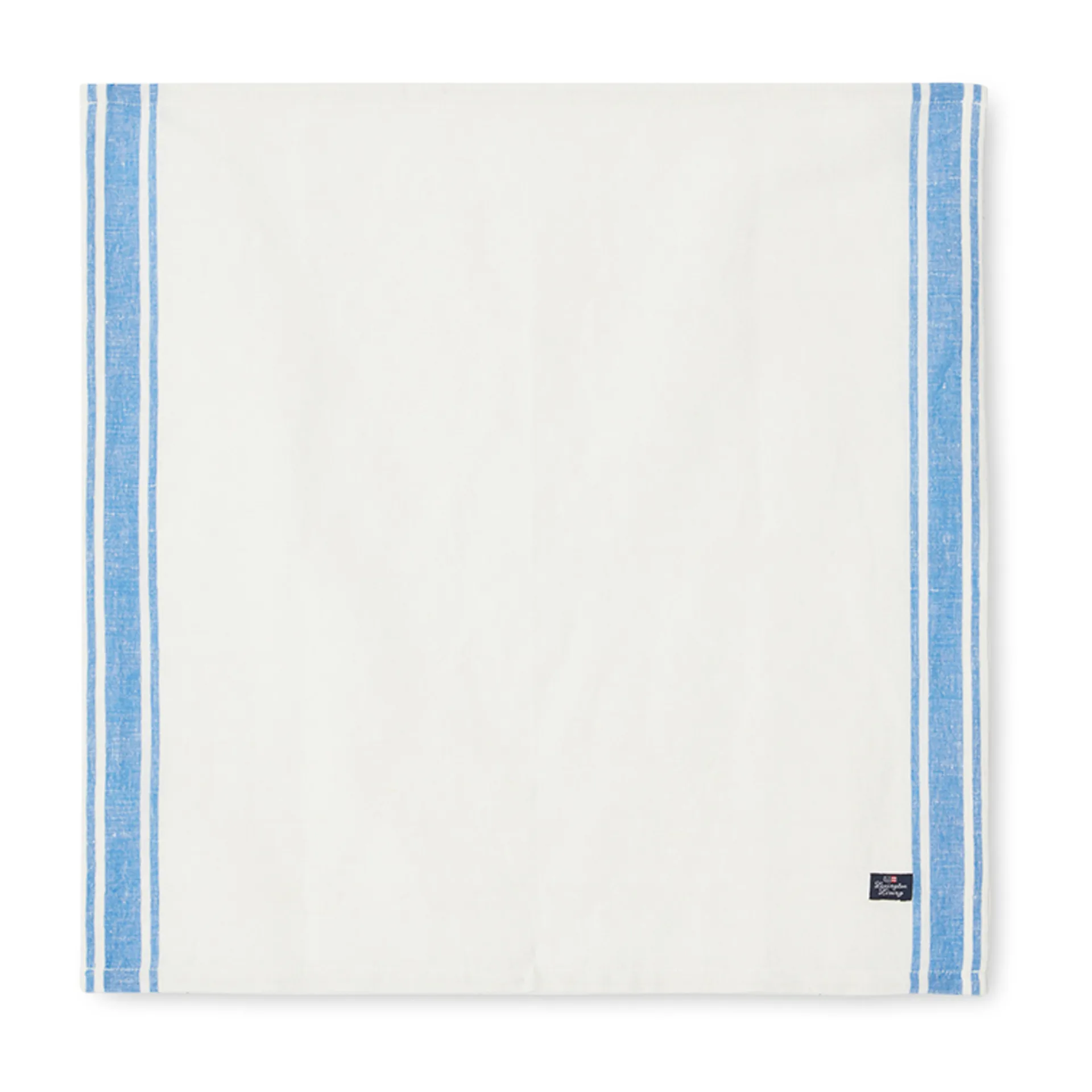 Servilleta de tela Linen Cotton Side Stripes 50x50 cm, Azul-blanco Lexington