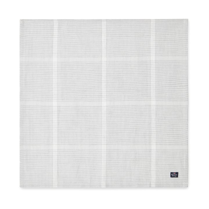 Servilleta de tela Pepita Check Cotton Linen 50x50 cm - White-light gray - Lexington
