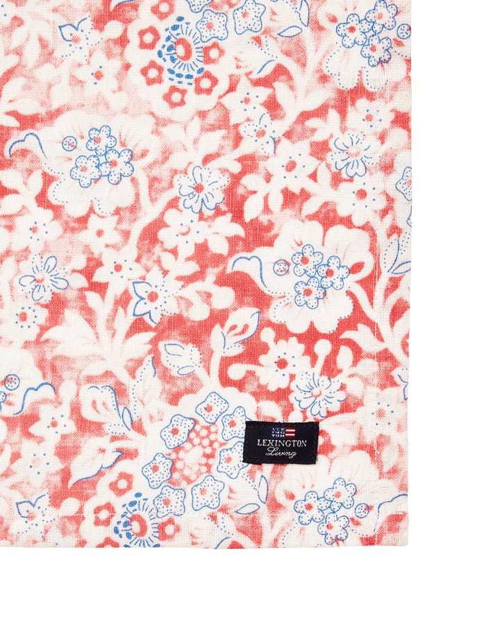 Servilleta de tela Printed Flowers Recycled Cotton 50x50 cm, Coral Lexington