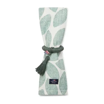 Servilleta de tela Printed Leaves 50x50 cm - verde - Lexington